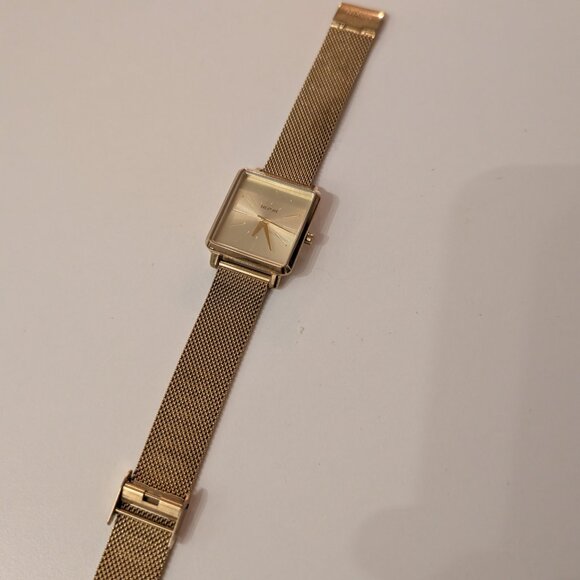 Nixon Gold-Tone K Squared Milanese Watch - Picture 4 of 8